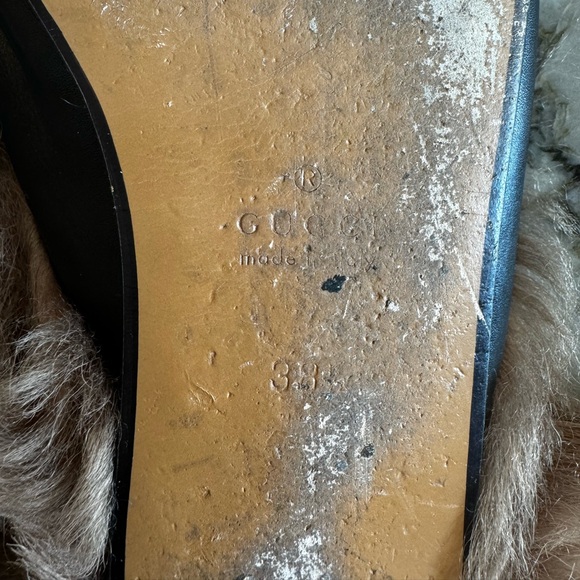 Gucci Princetown Tiger Leather & Fur Loafers 38 - Picture 5 of 11